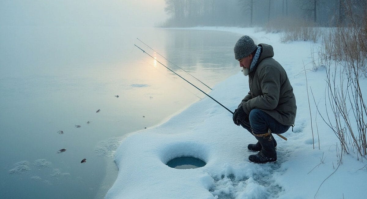 Зимова риболовля: як температура повітря впливає на клювання риби