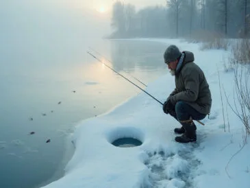 Зимова риболовля: як температура повітря впливає на клювання риби