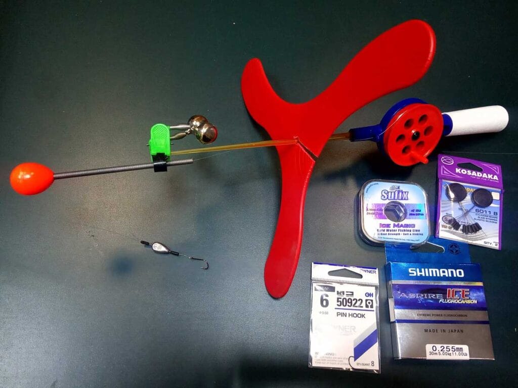 Поставушка для ловли форели зимой. Фото 1