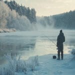 Настоящая зима пришла: украинские рыбаки ловят окуня на мормышку