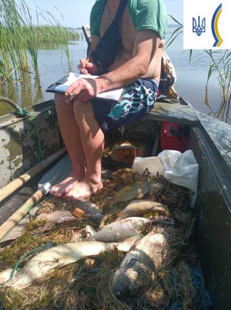 Рыбоохранный патруль разоблачил нарушителя в Светлогорском. Фото Полтавский РП