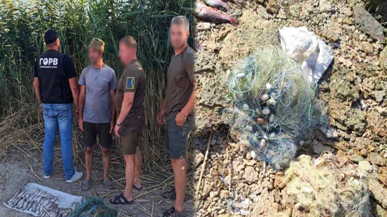 На юге Одесской области задержали браконьеров с уловом