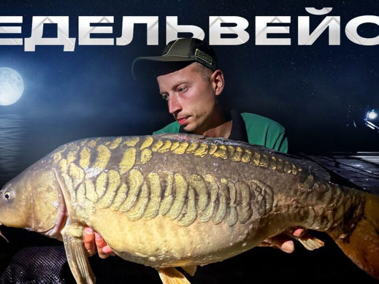 Семья рыбаков поймала 120 кг рыбы на озере Эдельвейс