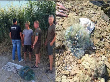 На півдні Одеської області затримали браконьєрів з уловом