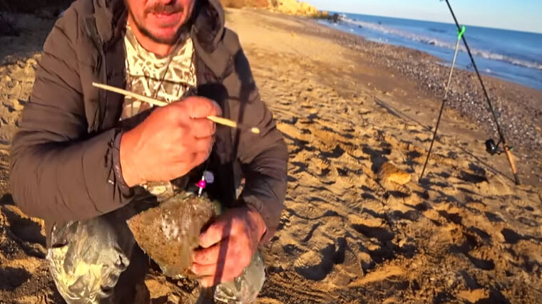Рибалка зловив першу в сезоні камбалу на Чорному морі