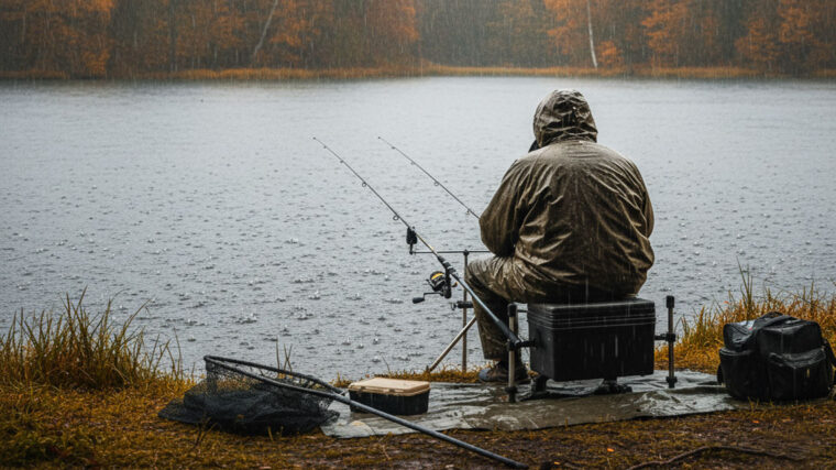 Риболовля у жовтні 2025: як захиститися від дощу та опадів