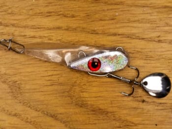 Секрет дальности заброса на жереха - самодельная блесна Кальмар-3