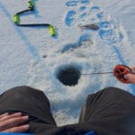 Судак, Черкассы и мороз -15: толпа давит, а клюет с одной лунки