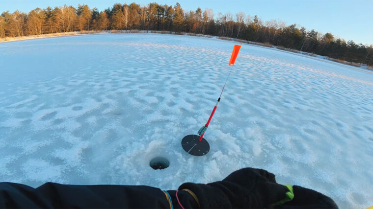 Зимова жерлиця без фурнітури: щука не кидає живця