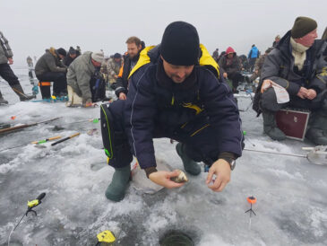 Карась несподівано активізувався на руслі Дніпра в розпал зими