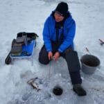 Ловля сазана и крупного карася со льда на Днепре в Черкассах: анализ точки