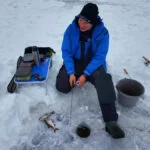 Ловля сазана и крупного карася со льда на Днепре в Черкассах: анализ точки