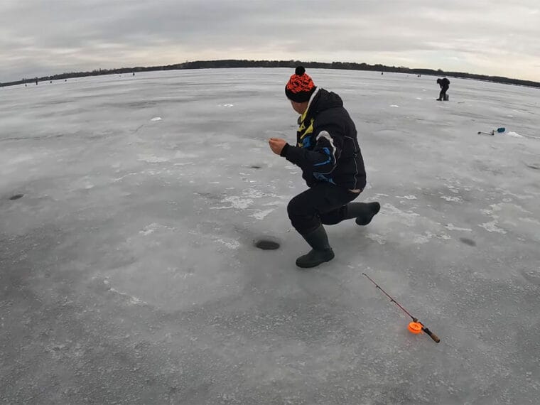 Лід на Київському водосховищі тане на очах: що відбувається з клюванням судака